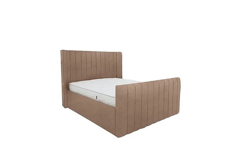 Eira High Foot End Bed Frame - Double - Savannah Mocha