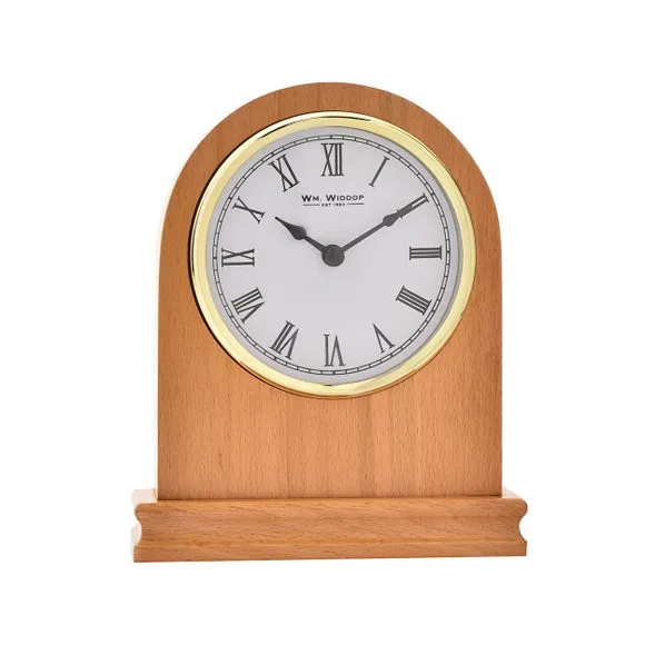 Widdop Arched Wooden Mantel Clock 2