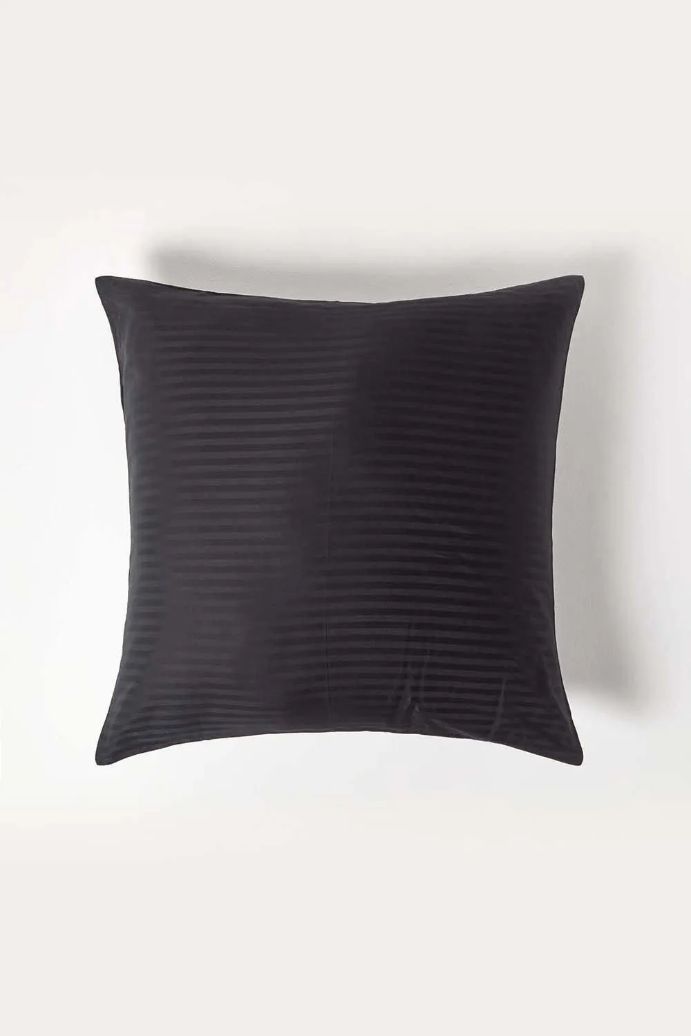 Homescapes Continental Egyptian Cotton Pillowcase 330 TC, 80 x 80 cm in Black