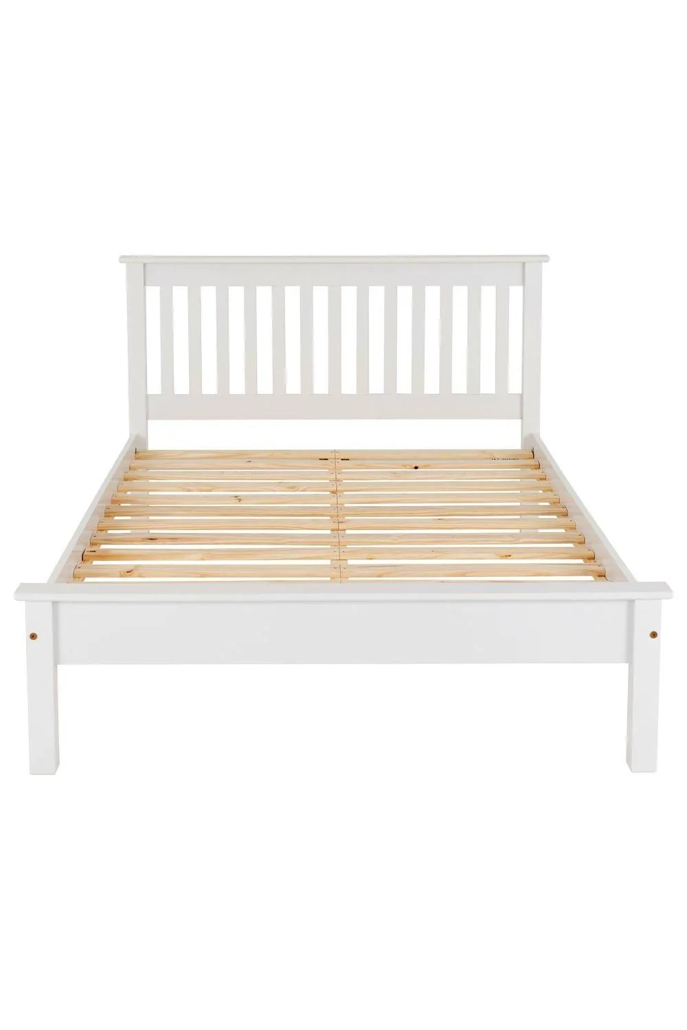 Seconique Monaco 5' King Bed Low Foot End in White 3