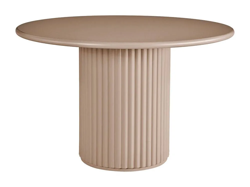 Vente-unique Round Dining Table for 4 Cm MDF - Brown - TAMARZO 4