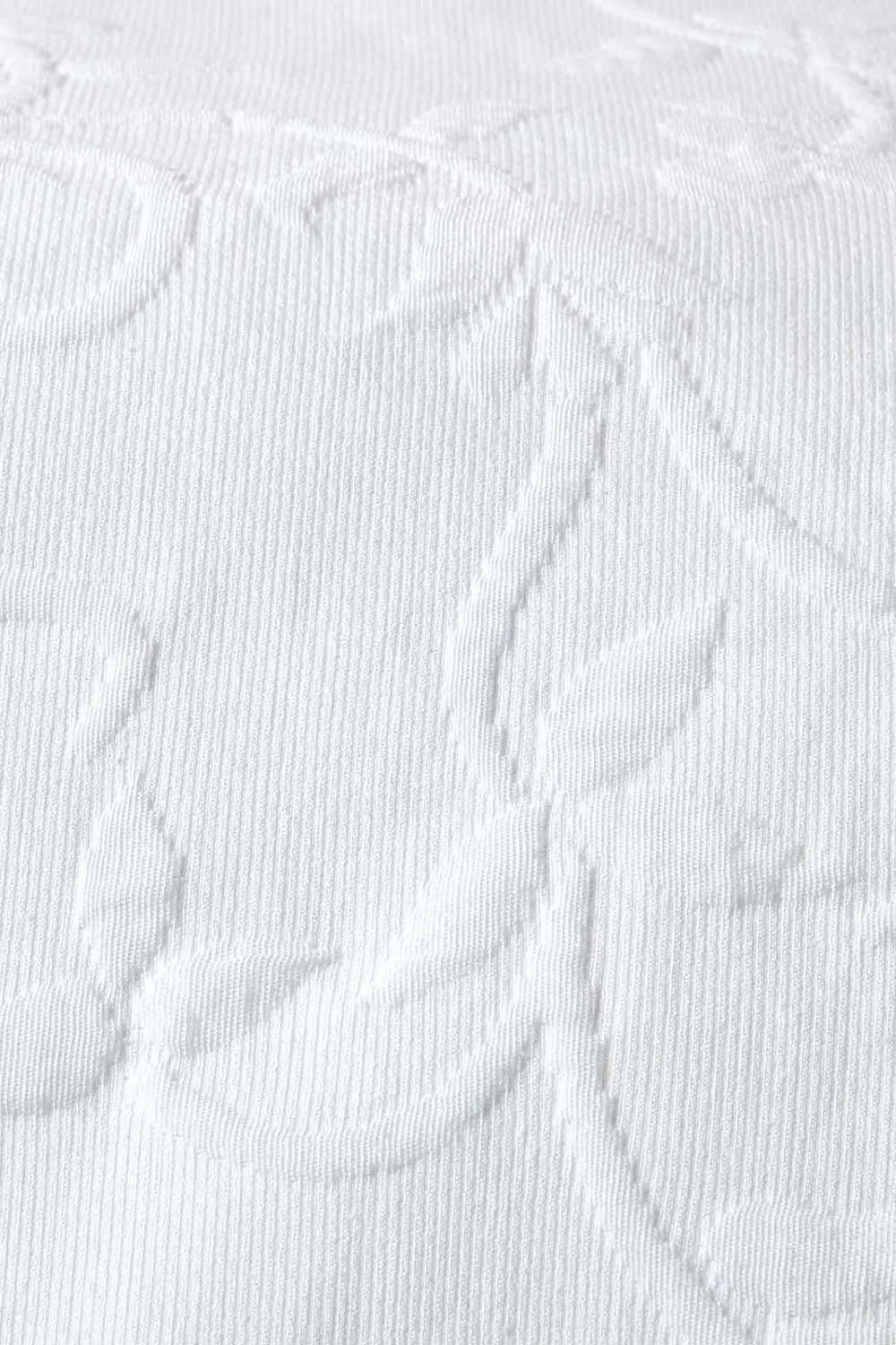 Homescapes Cotton Rich Floral Pattern Bedspread in White 3