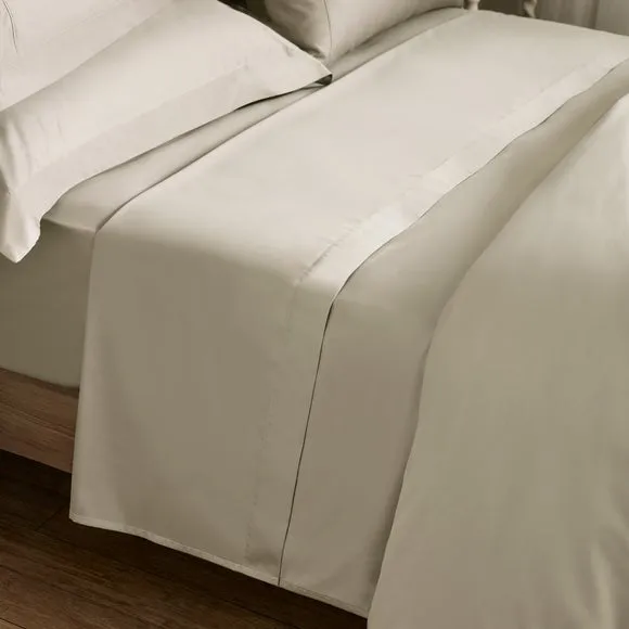 Dorma Luxe Egyptian Cotton Sateen Flat Sheet 1