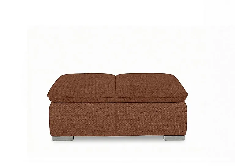 Edison Fabric Storage Chair Stool - Rust - Living Room Furniture