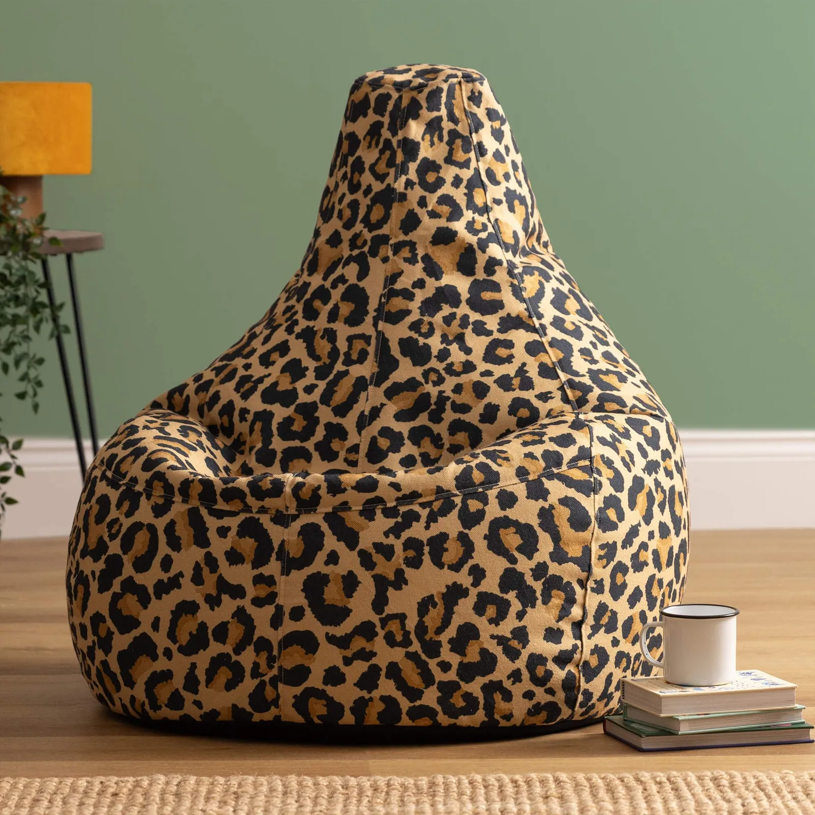 icon Dalton Bean Bag Recliner, Kyoto Leopard Print