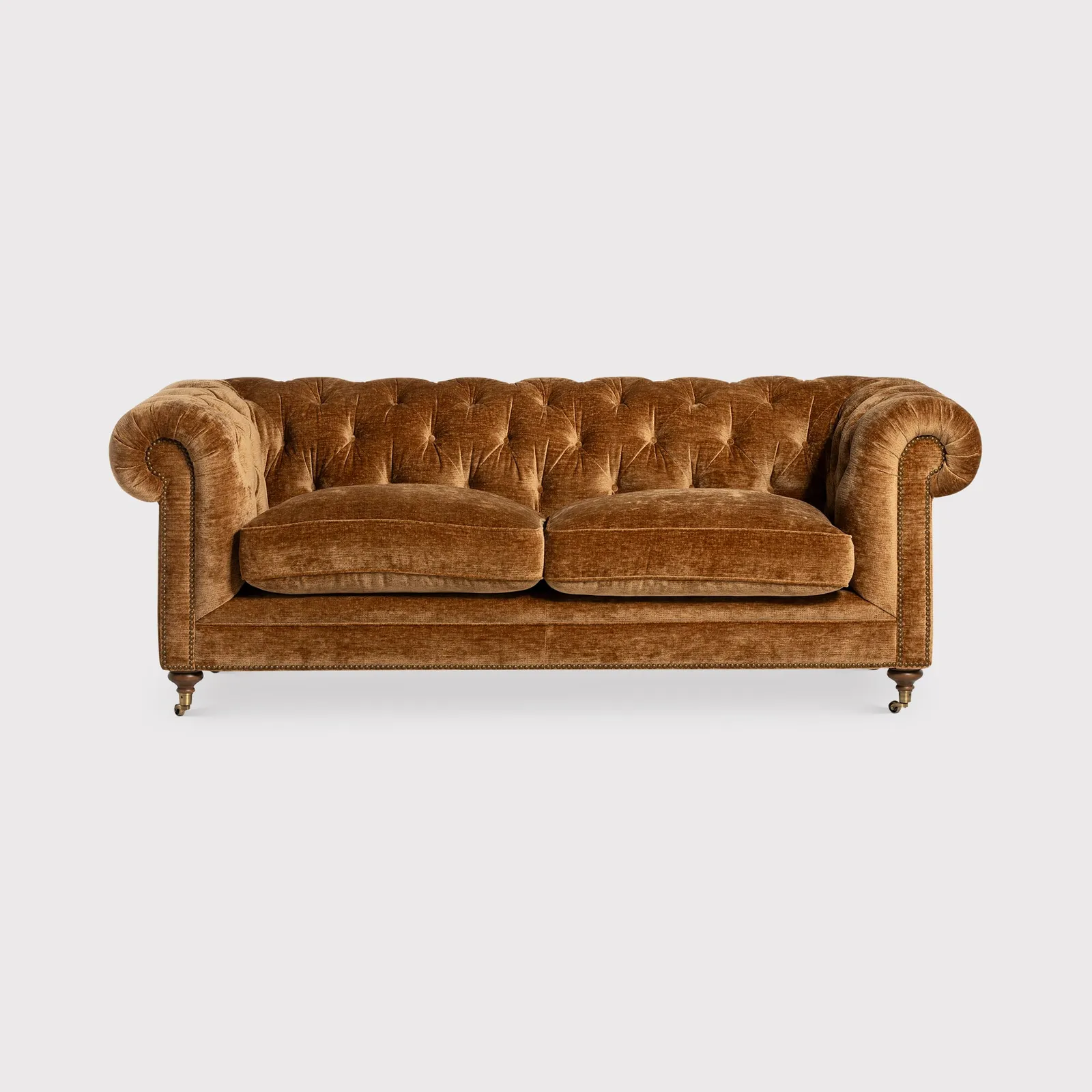 Highgrove 3 Seater Sofa, Gold Fabric | Barker & Stonehouse