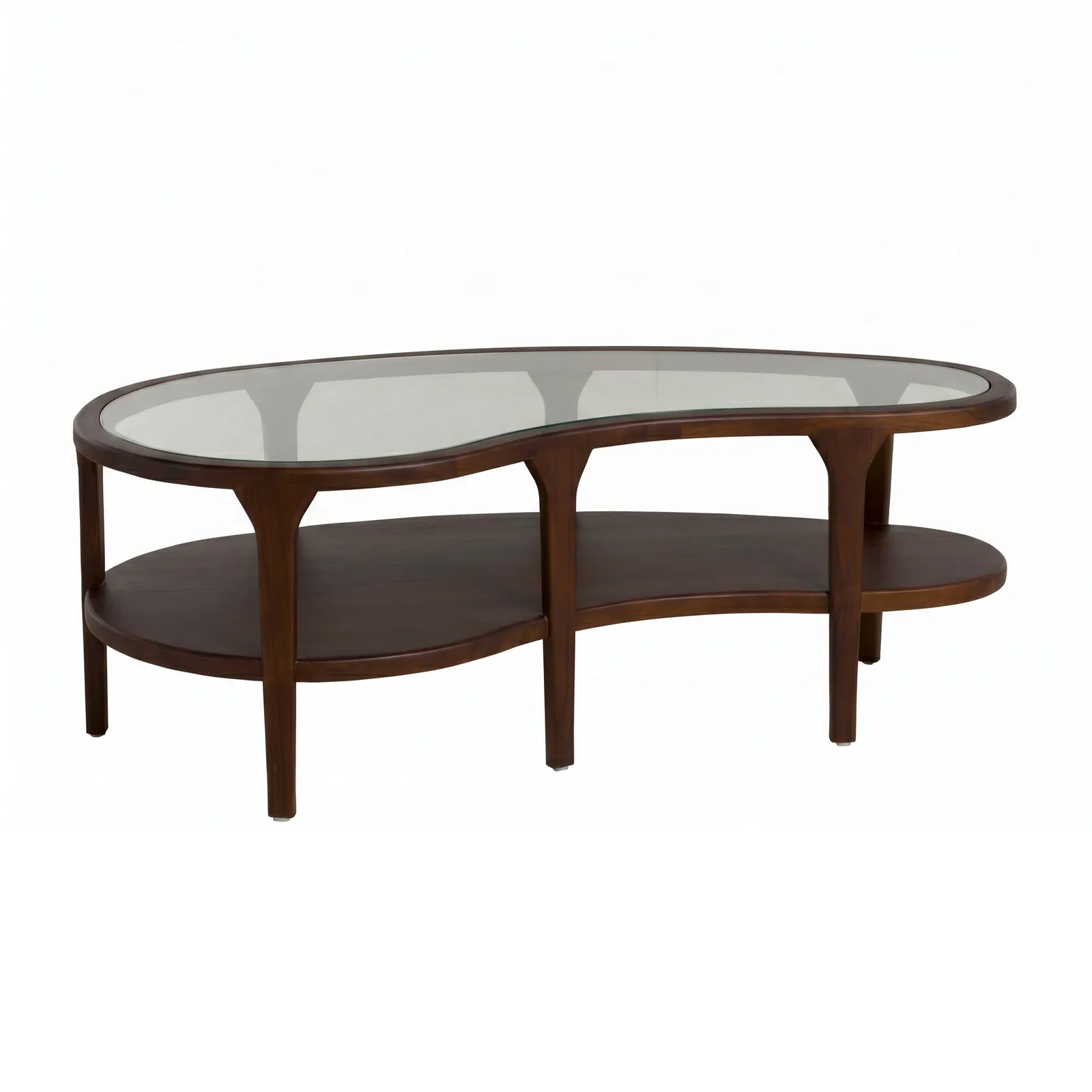 Meeru Wood Coffee Table 122X65X43.5 Cm, Round, Brown | Barker & Stonehouse 3
