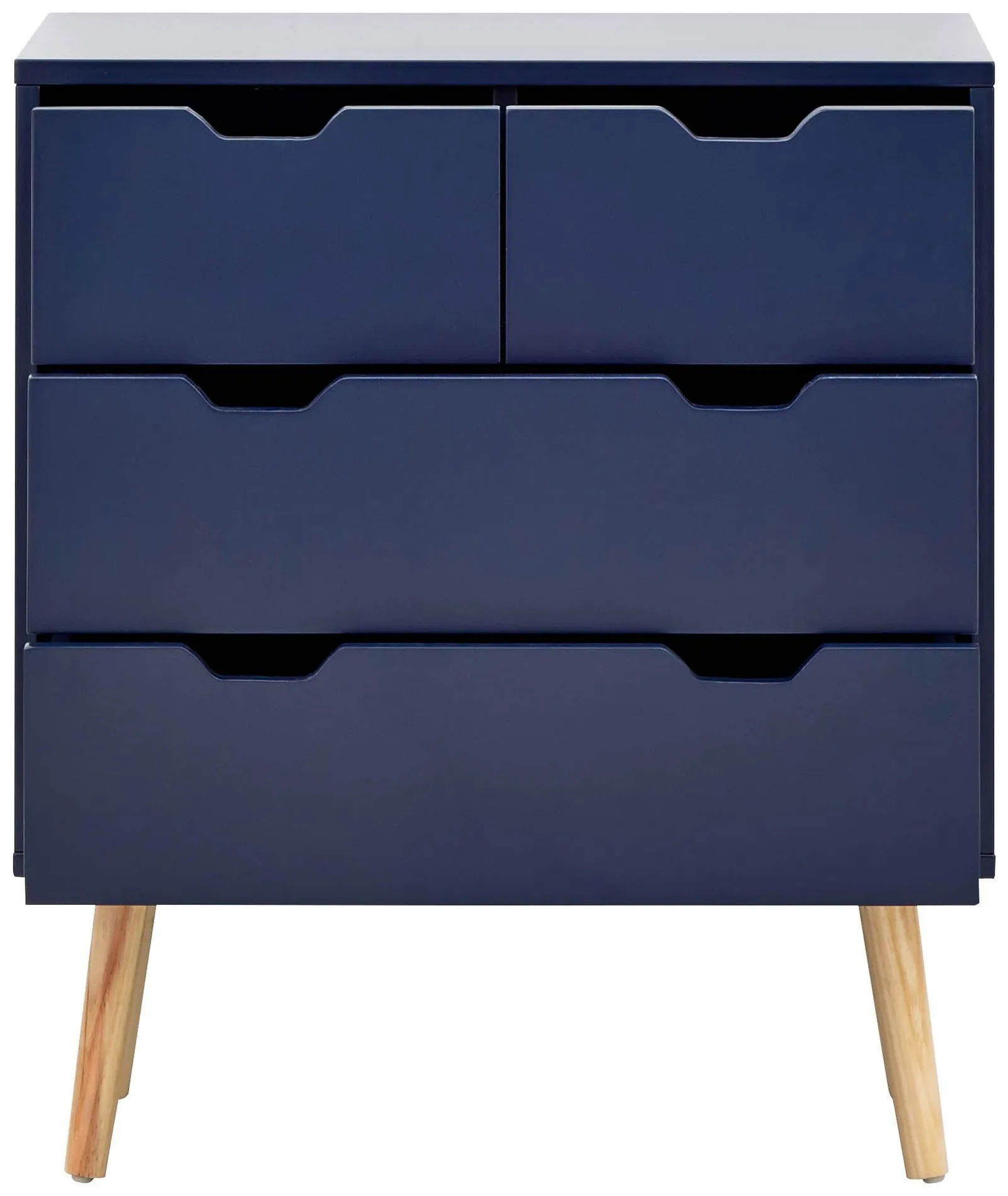 GFW Nyborg 2+2 Drawer Chest in Dark Blue 5