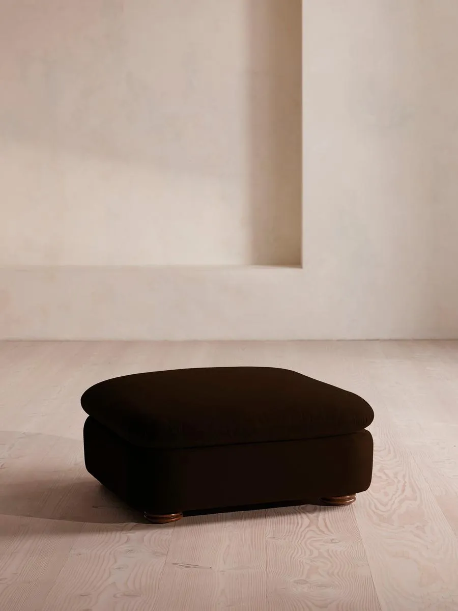 Rava Ottoman, Velvet, Chocolate