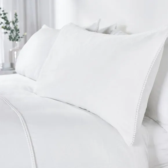 Catherine Lansfield Pom Pom 100% Brushed Cotton Duvet Cover & Pillowcase Set 3