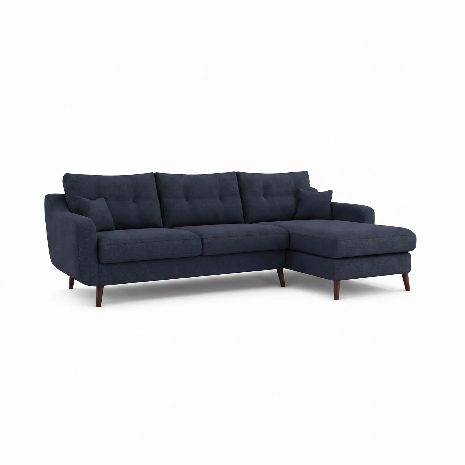 Myers Large Chaise Corner Sofa Right, Navy Fabric | Barker & Stonehouse 2