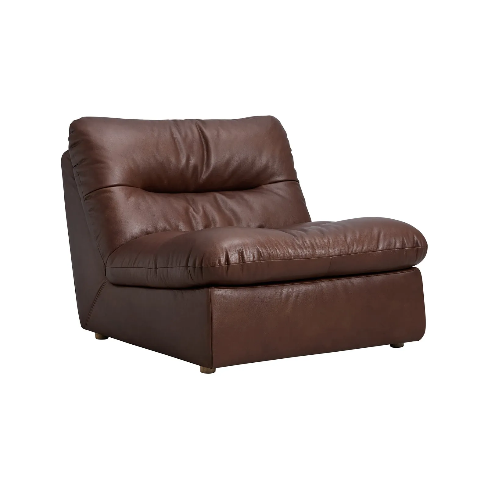 Timothy Oulton Lush Sectional 1 Seater Modular Sofa, Brown Leather | Barker & Stonehouse 5