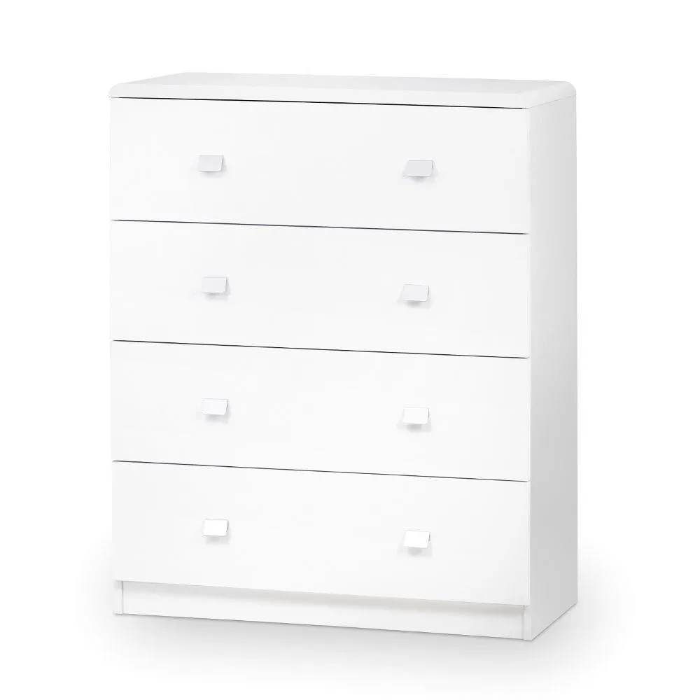 Apollo White Wooden 4 Drawer Chest