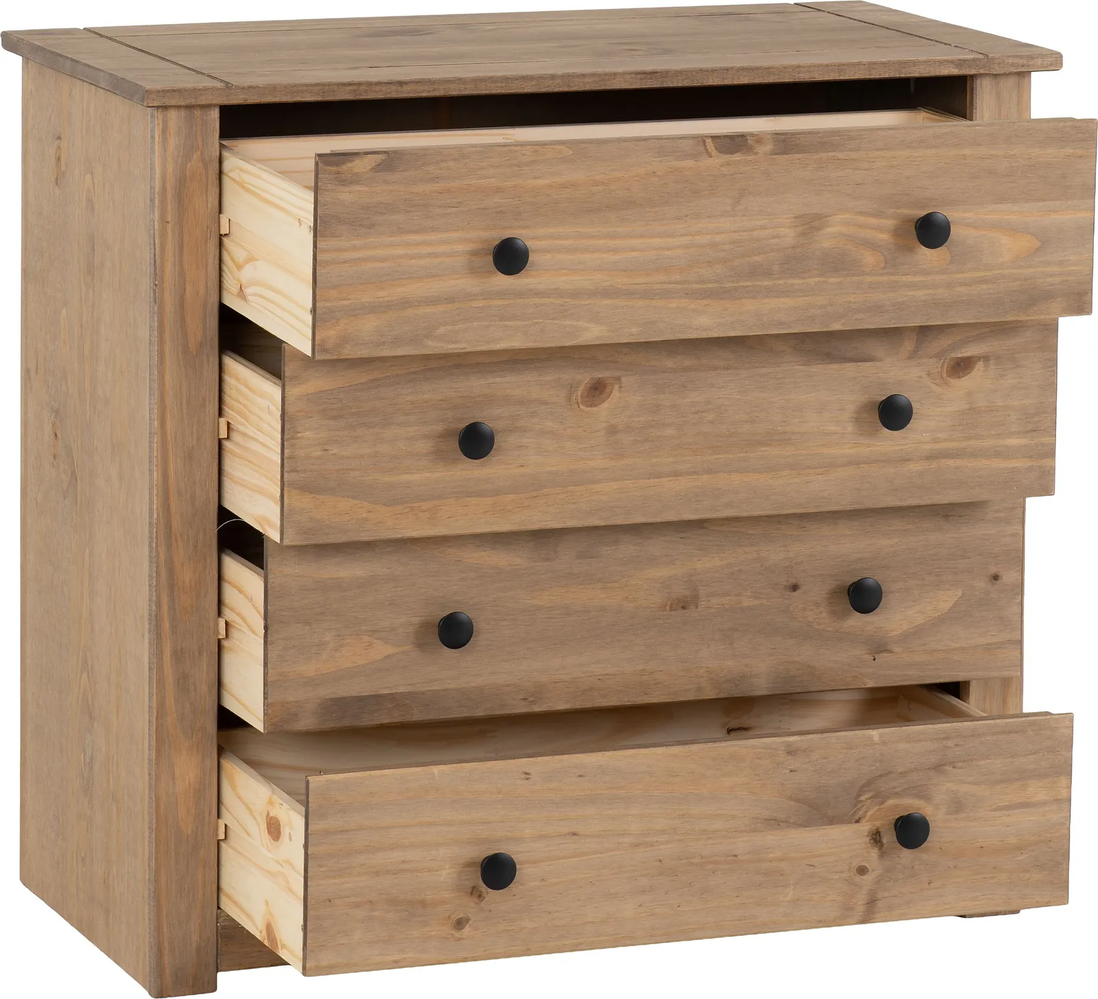 Seconique Panama 4 Drawer Chest in Natural 3
