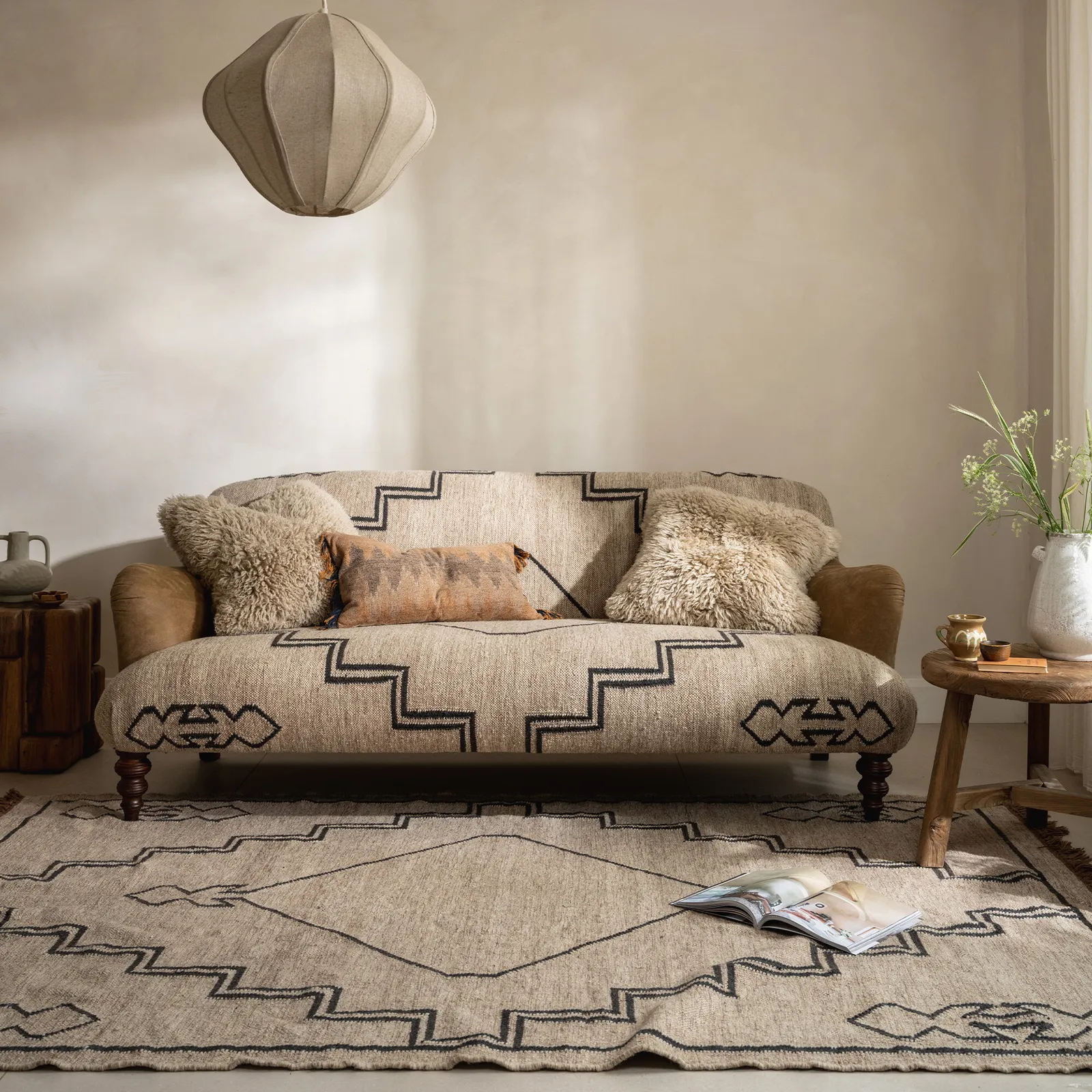 Tetrad Cherokee Rug, Square Fabric | Barker & Stonehouse 2