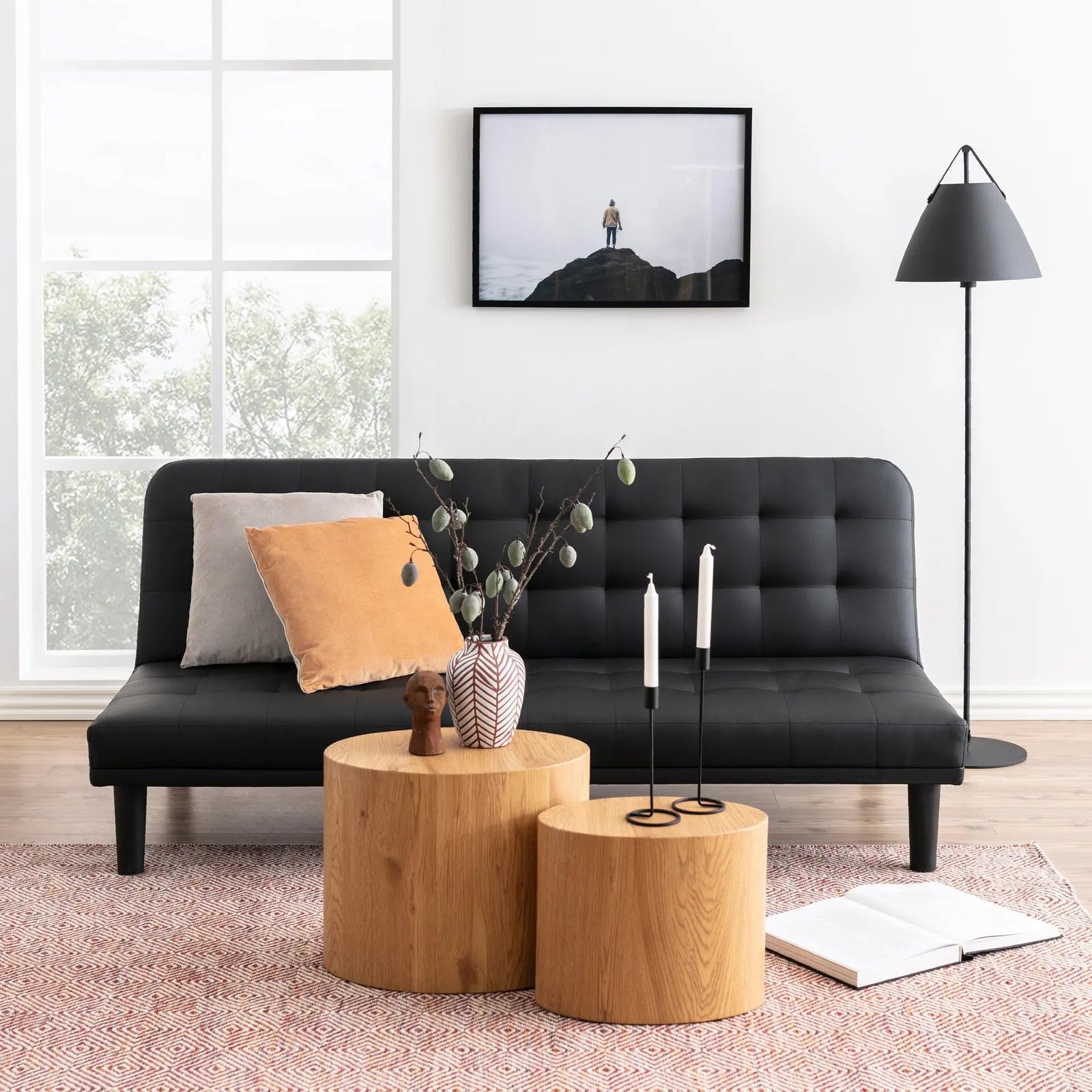 Furniture To Go Mice Oval Coffee Table in Oak Set of 2 in Light Oak 3