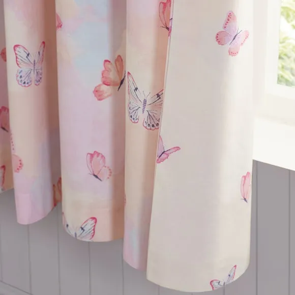 Catherine Lansfield Ombre Butterflies Eyelet Curtains 5