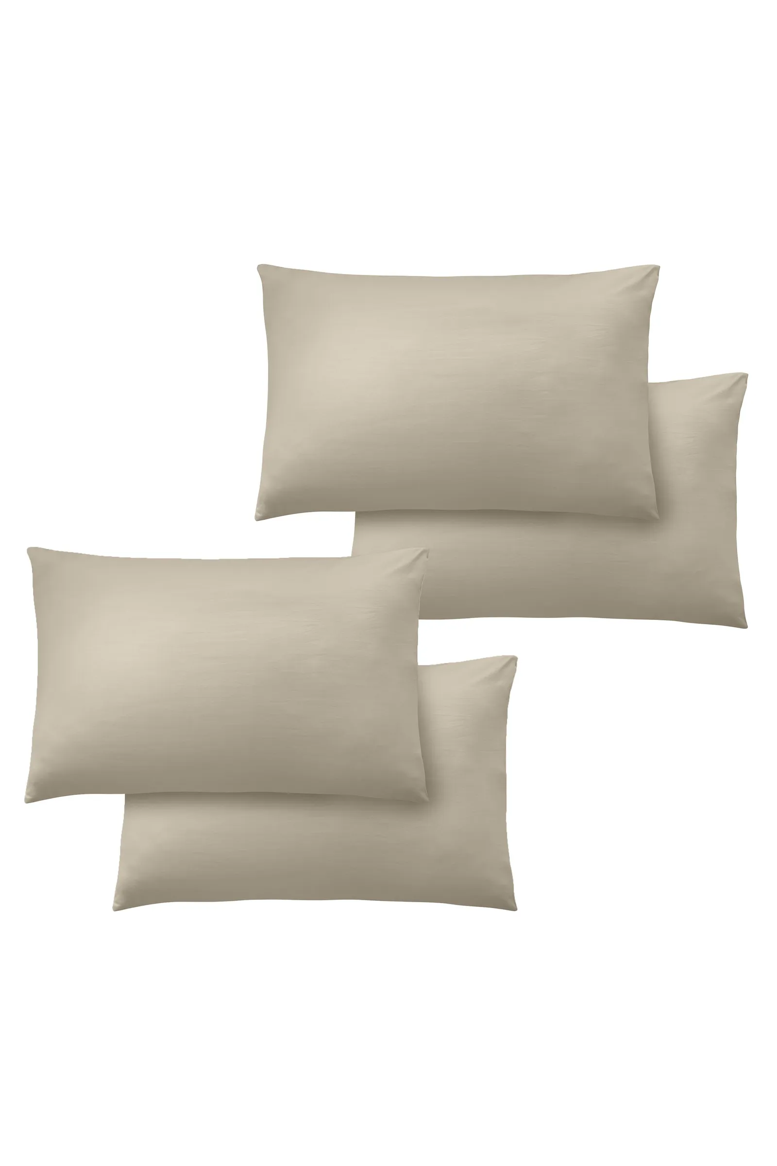 Catherine Lansfield So Soft Non Iron Standard Pillowcase Pack of 4 in Natural 2