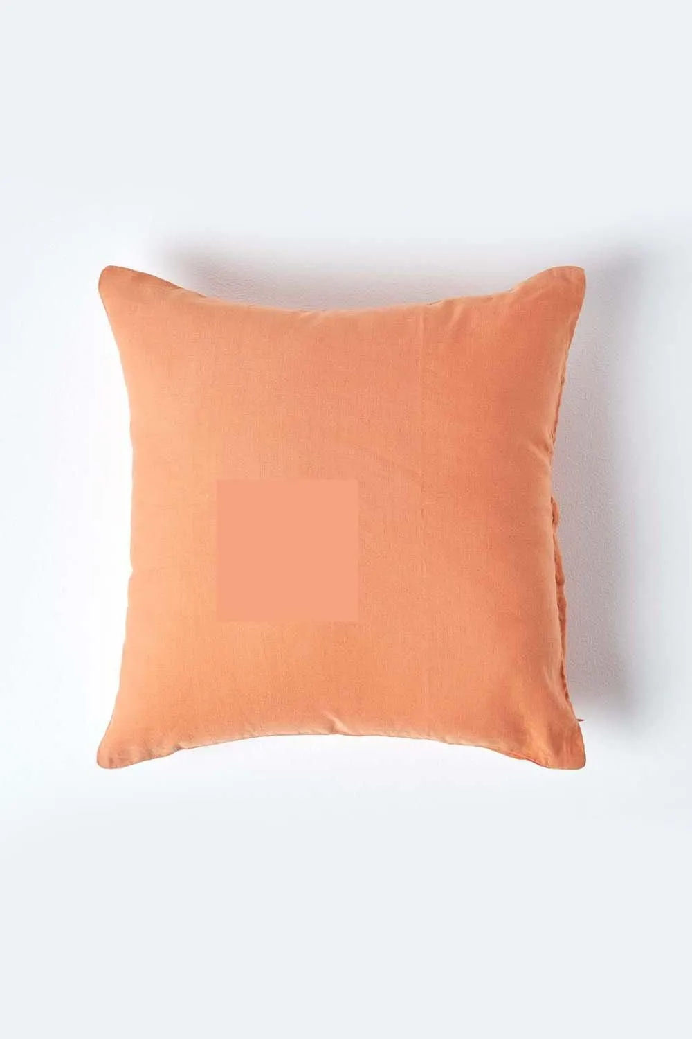 Homescapes European Linen Pillowcase, 60 x 60 cm in Burnt Orange