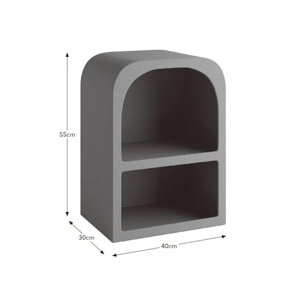 Drue Sculpted Bedside Table 5