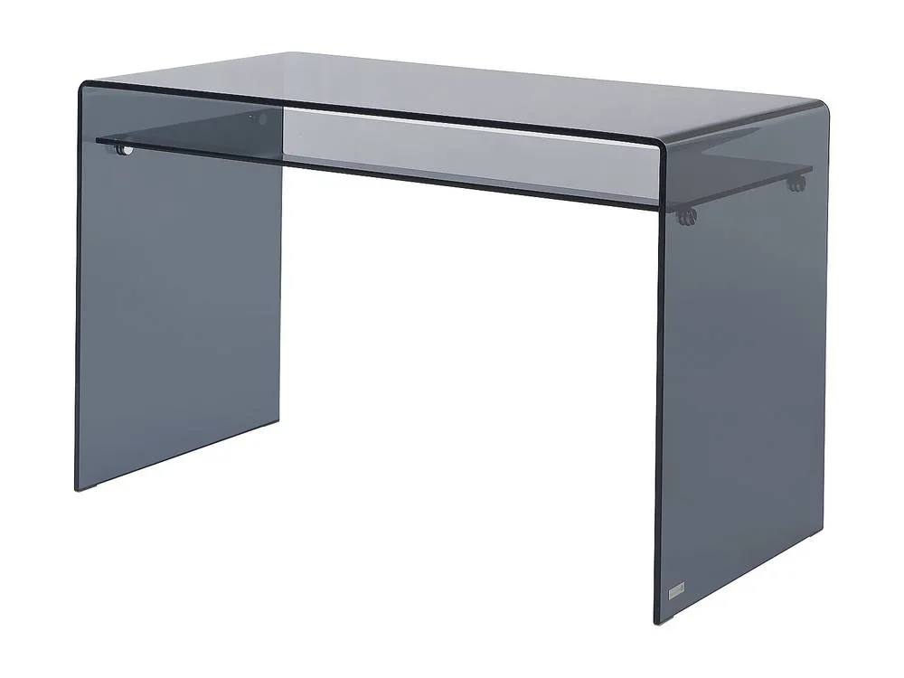 Vente-unique Desk - 1 Niche - Tempered Glass - Anthracite - STILEOS in Dark Grey 4