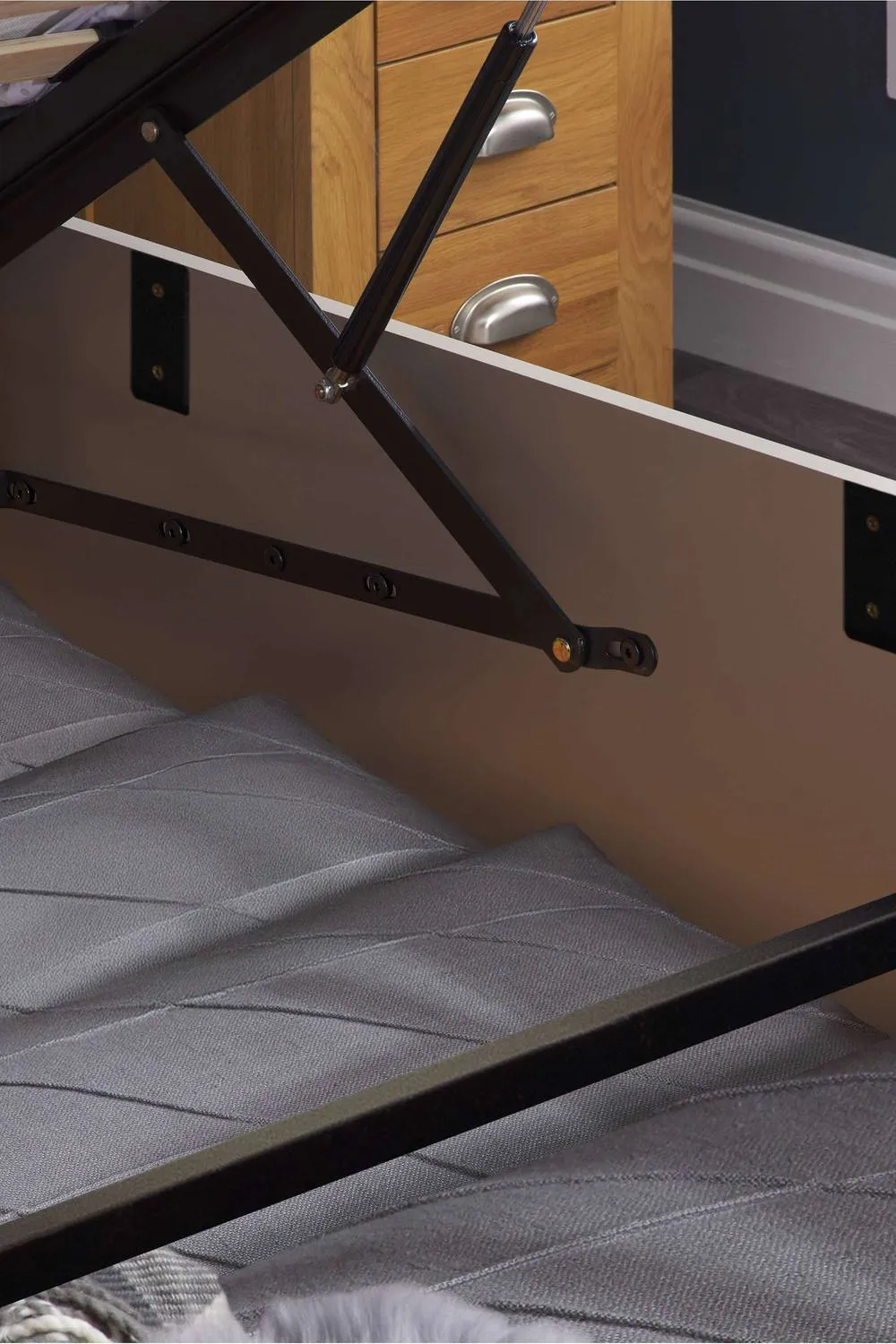 Birlea Phoenix Ottoman Storage Bed Frame in Grey 4