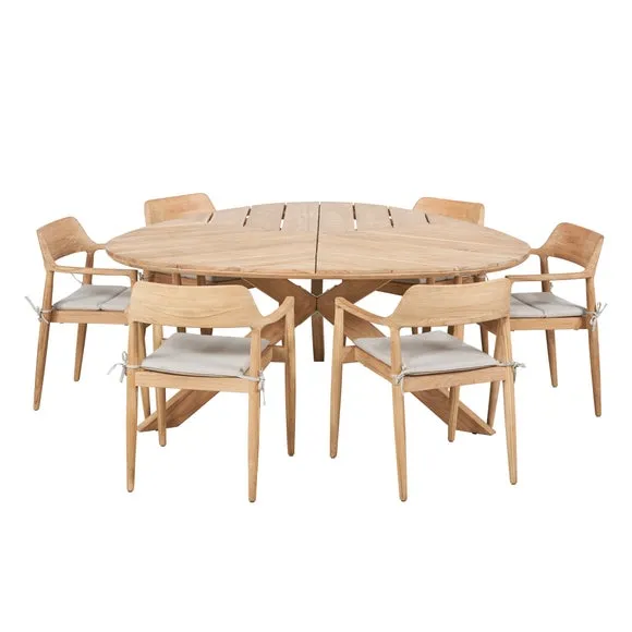 Pacific Lifestyle Reuleaux Salita Outdoor 6 Seater Dining Set 6