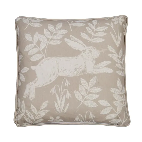 Spring Rabbit Outdoor Cotton Square Filled Cushion 5