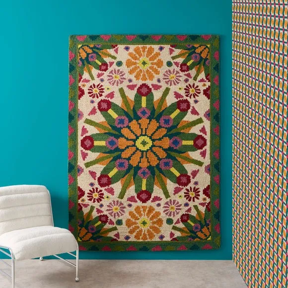 Yinka Ilori Kaleidoscope Wool Rug