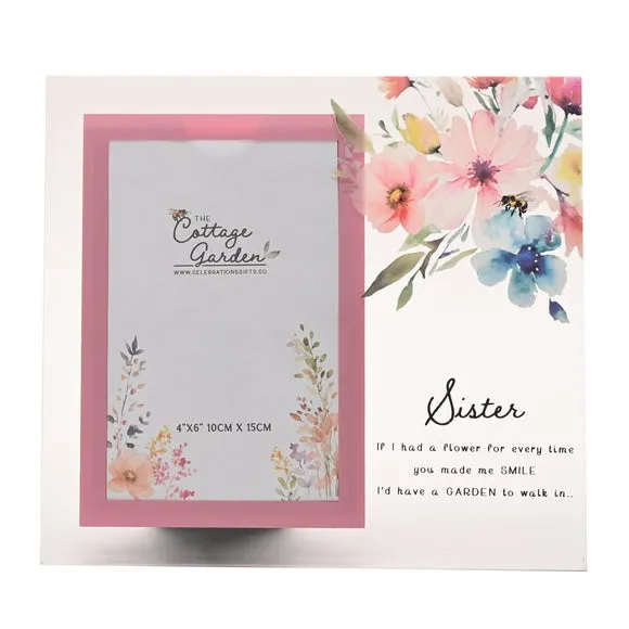The Cottage Garden Floral Glass Photo Frame 2