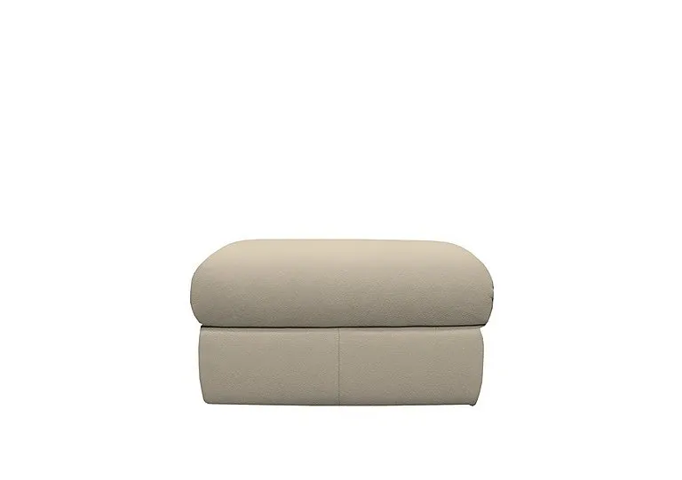 Kingsbury Leather Storage Footstool - Oxford Mushroom