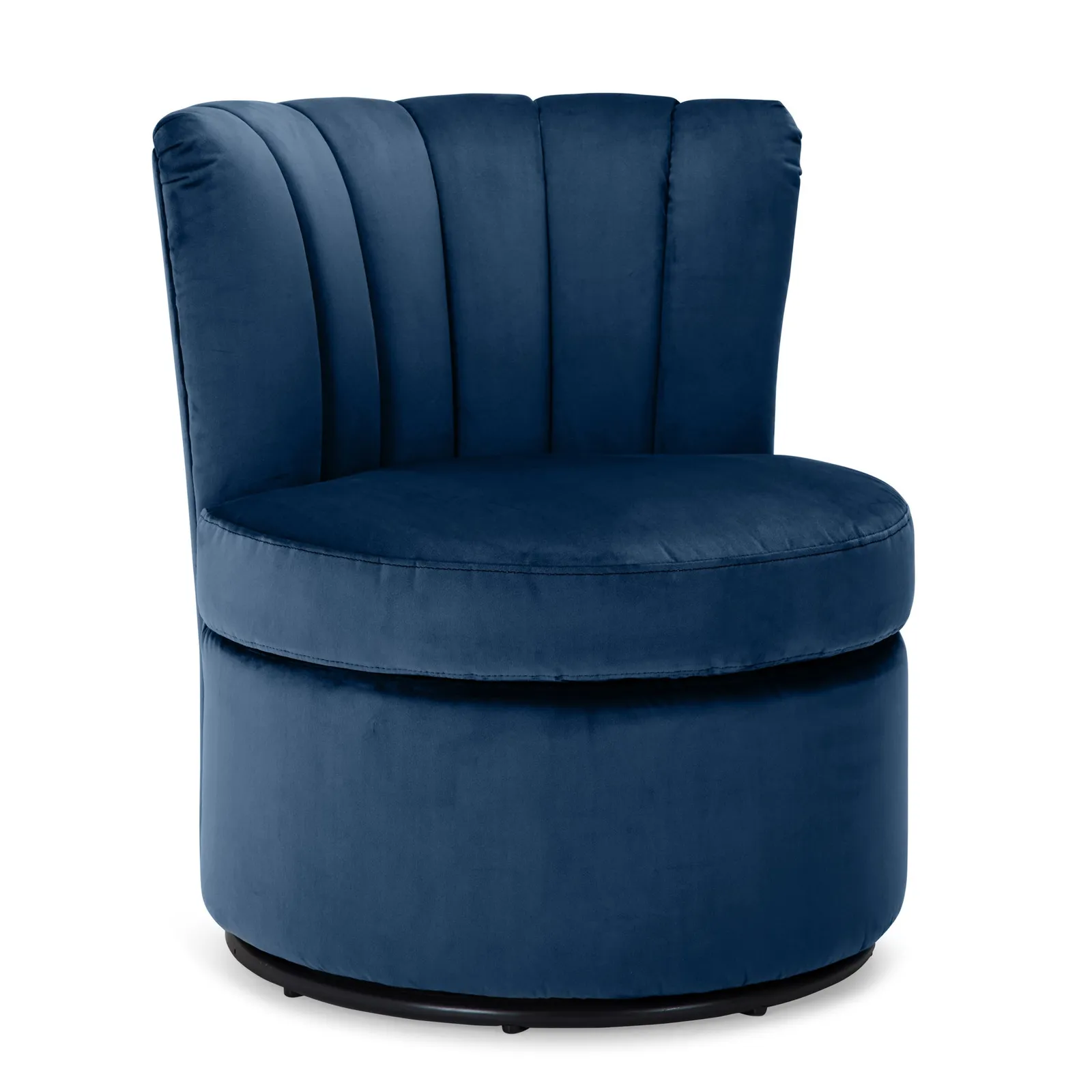 Esme Boudoir Swivel Chair - Midnight Blue Midnight (Blue)