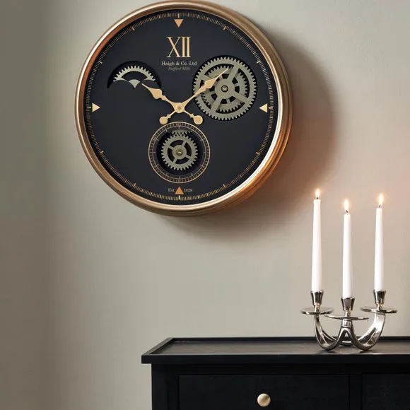 Metal Cog Wall Clock 4