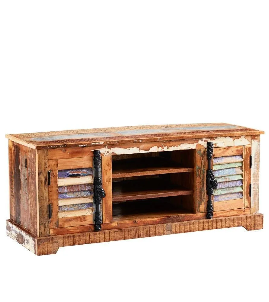 IH Design Ted Reclaimed Boat TV Media Unit in Brown 2