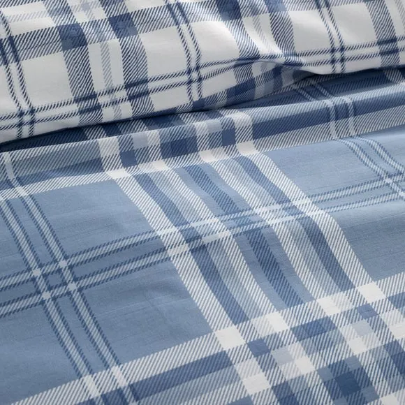 Catherine Lansfield Kelso Check Duvet Cover & Pillowcase Set 5