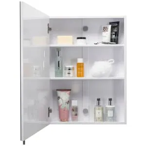 Croydex Dawley Single Door White Bathroom Cabinet - 670 x 400mm 2