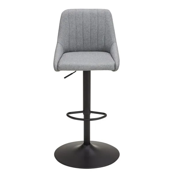 Kenton Adjustable Height Swivel Bar Stool, Fabric 2
