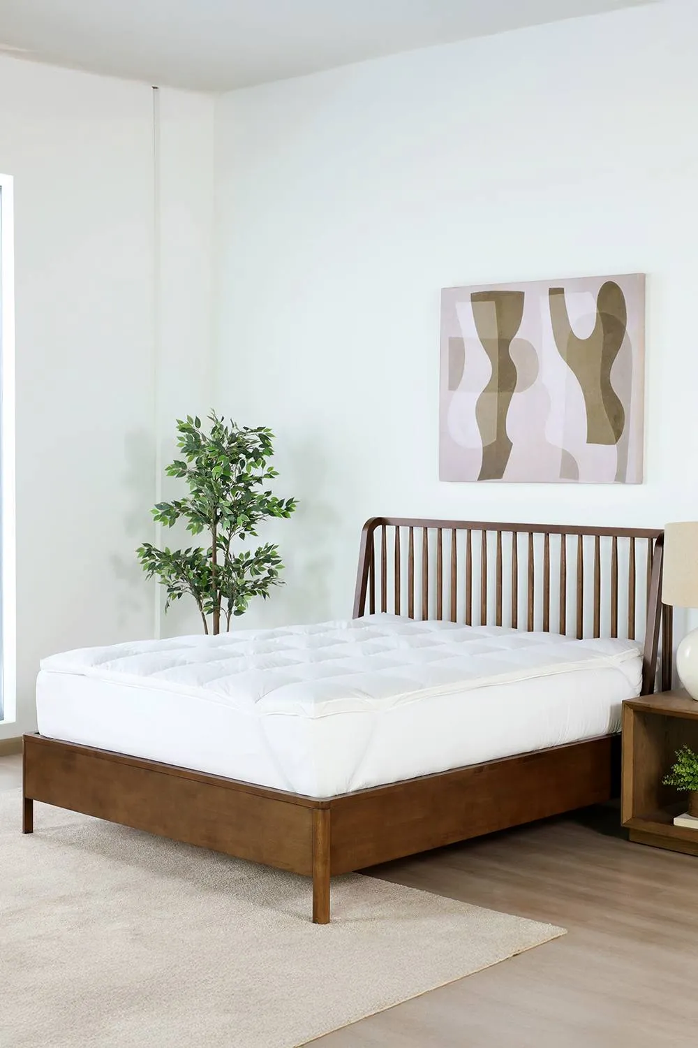 Martex Duck Feather Mattress Topper in White