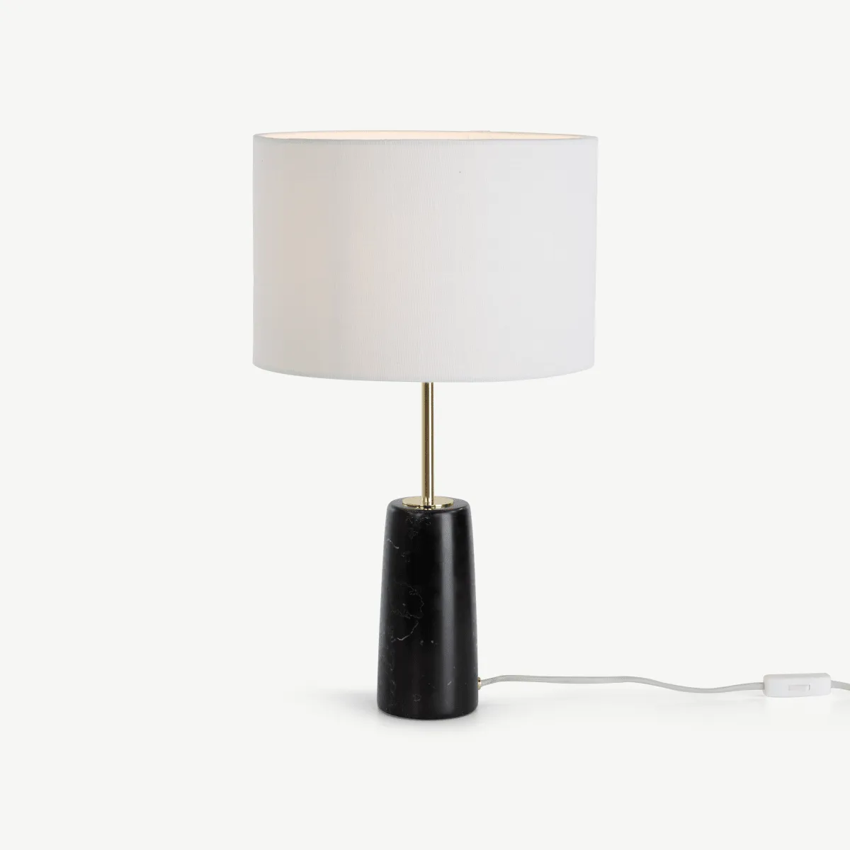 Rita Table Lamp, Brass and Marble 