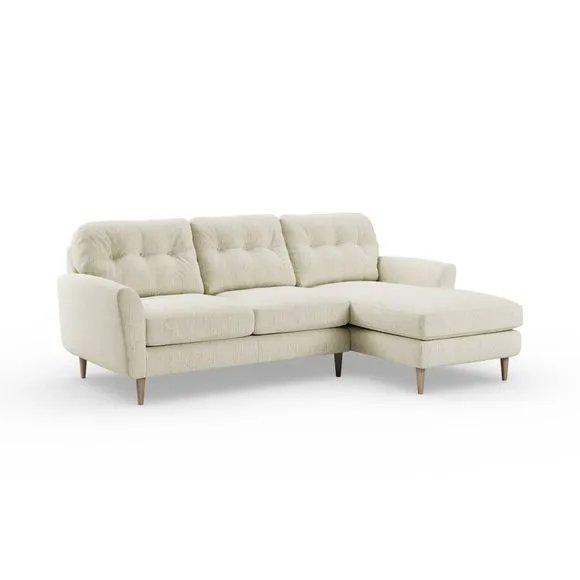 Sven Chunky Chenille Large Corner Chaise Sofa 6