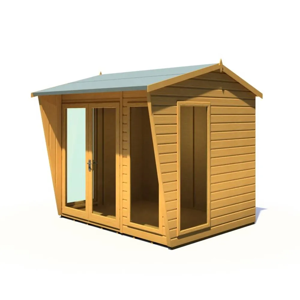 Shires Burghclere 8 x 6 Feet Summerhouse - L233.5 x W251.4 x H230.7 cm in Light Brown 3