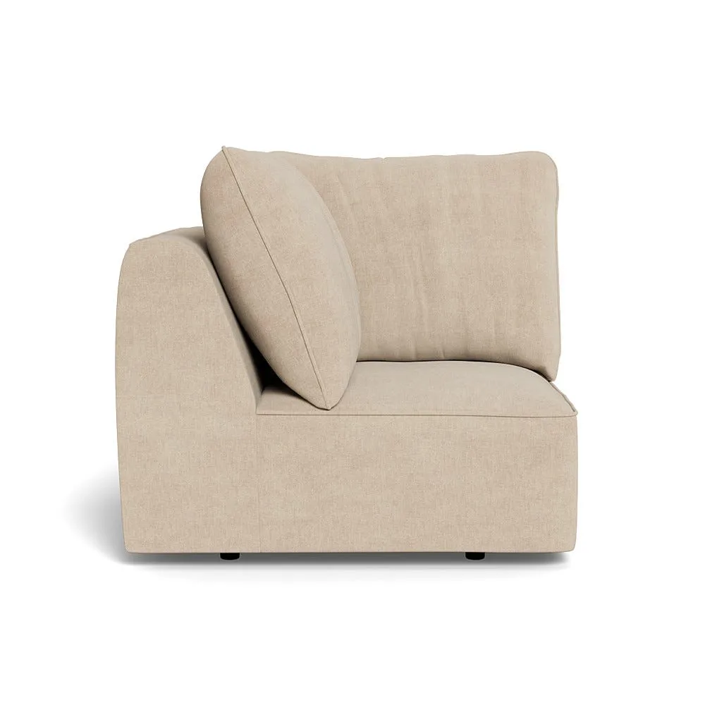 Heal's Morven Corner Unit Brushed Cotton Oat 1
