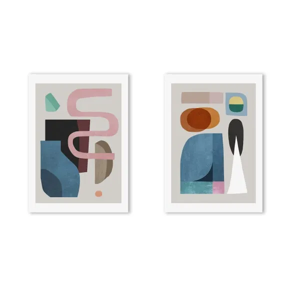 East End Prints Set of 2 Motel Shapes Prints 2