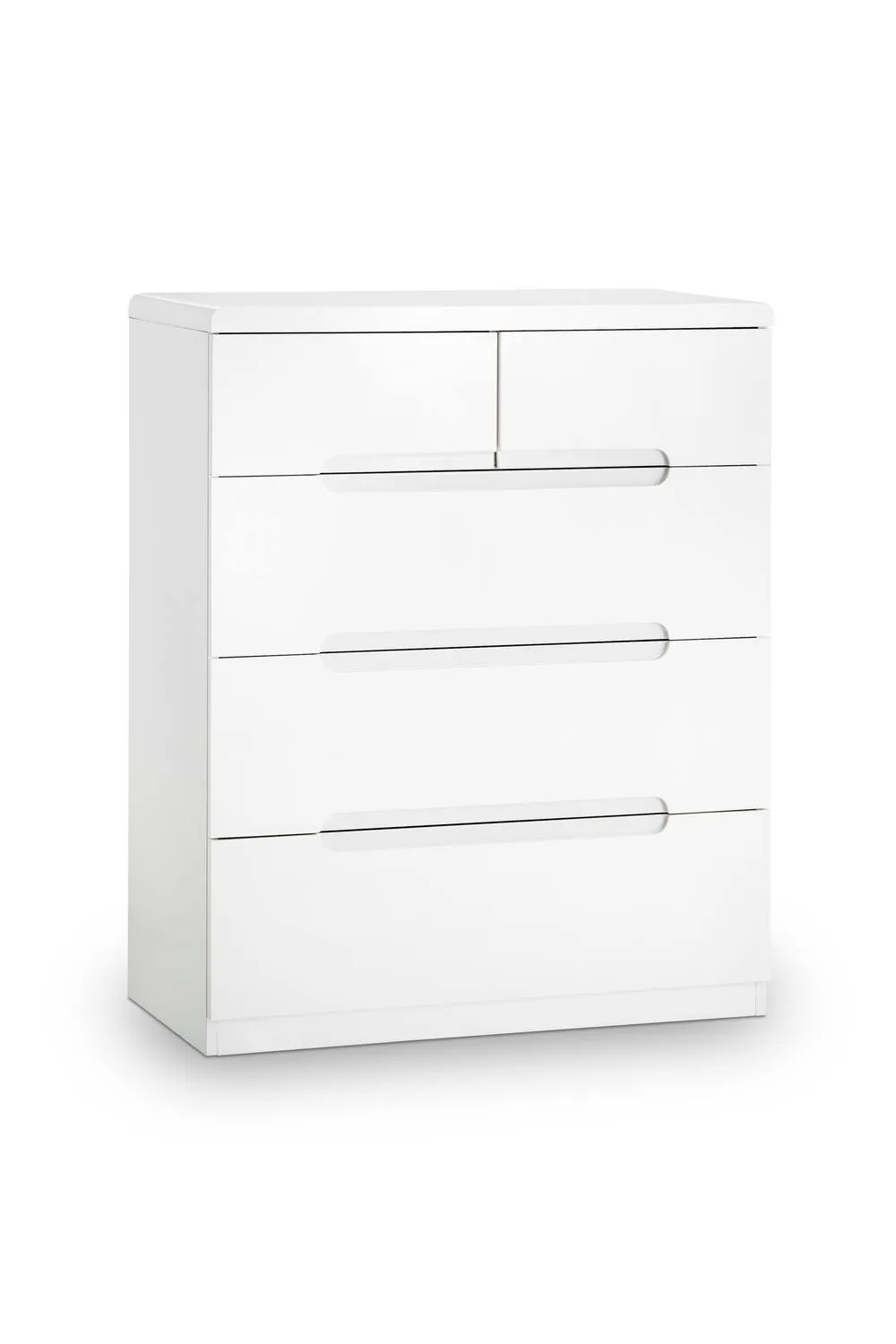 Julian Bowen Manhattan 5 Drawer Chest (3+2) in White 3