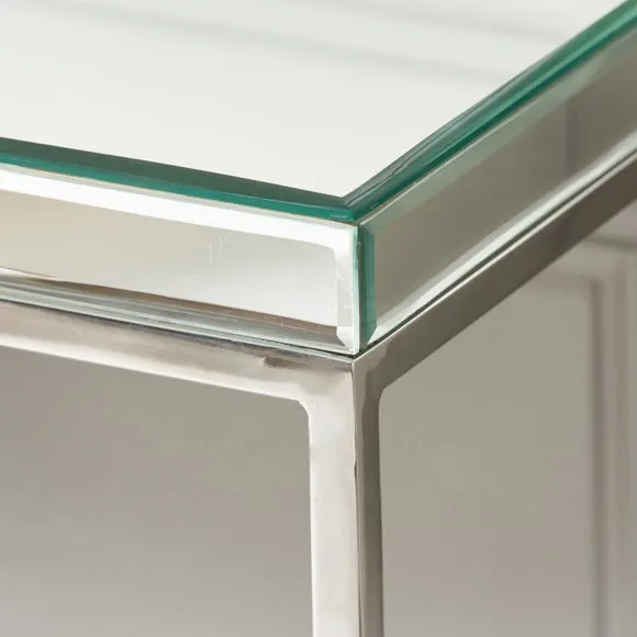 Elysee Console Table, Mirrored Glass 2