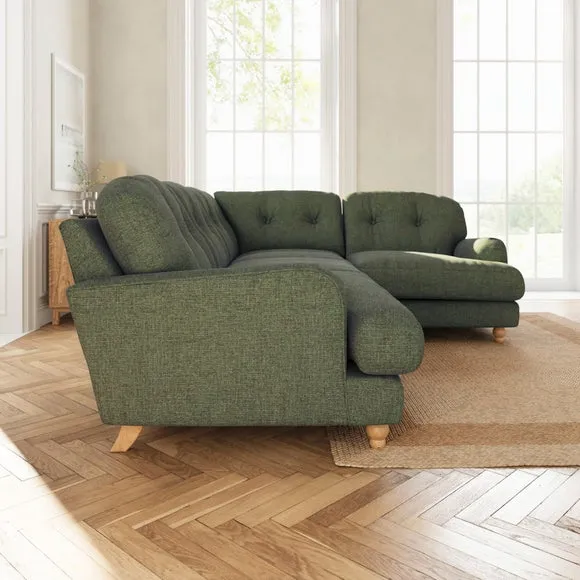 Martha Chenille Soft Texture Full Corner Sofa 3