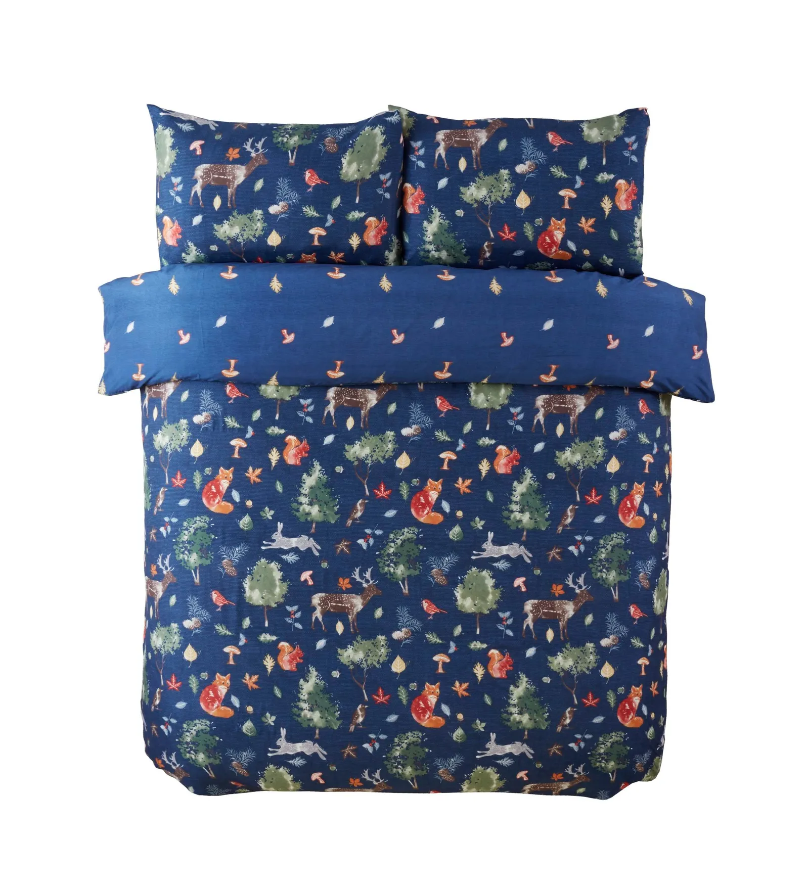 Rapport Home Autumn Microfibre Reversible Duvet Cover Set With Pillowcase 3