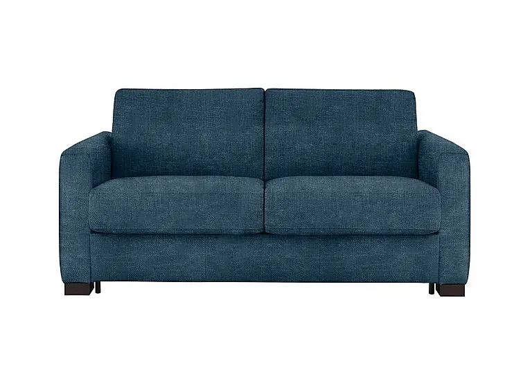 Alcova 2 Seater Fabric Sofa Bed with Box Arms - Baobab Blue - Sofas and Armchairs - In Time for Christmas