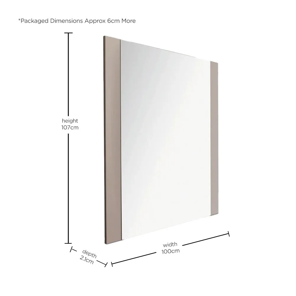 Oriana Mirror, Square, Neutral Polyester | Barker & Stonehouse 4