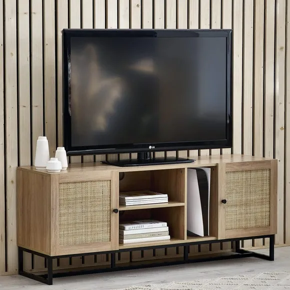 Hollis Oak TV Unit for TVs up to 67"